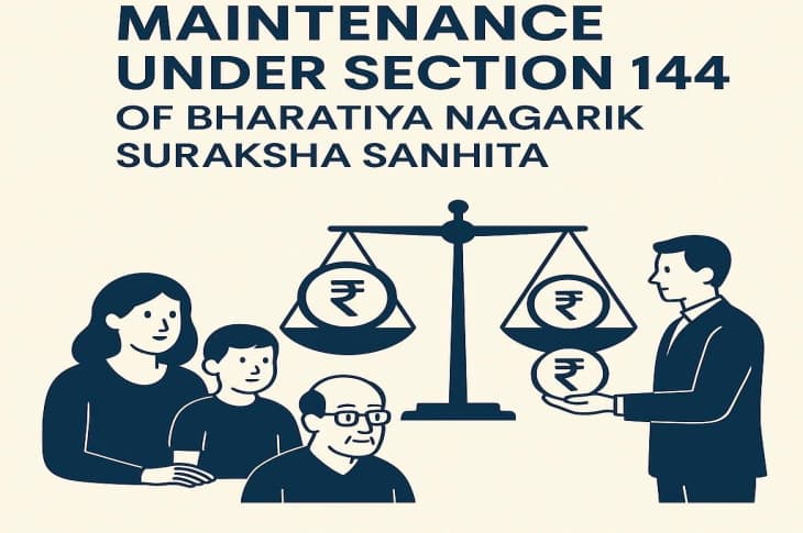 Maintenance under Section 144 of Bharatiya Nagarik Suraksha Sanhita, 2023: A Complete Guide