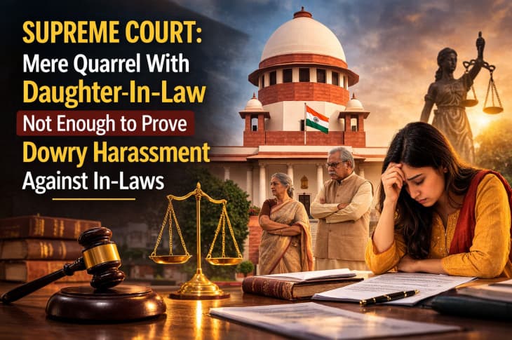 Supreme Court: Mere Quarrel With Daughter-In-Law Not Enough to Prove Dowry Harassment Against In-Laws