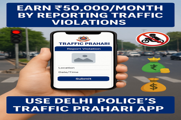 How to Use the Traffic Prahari App to Report Violations and Earn Up to ₹50,000 a Month