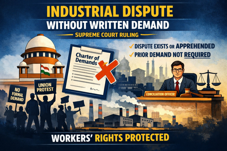 Industrial Dispute Need Not Await Prior Written Demand: Supreme Court Clarifies