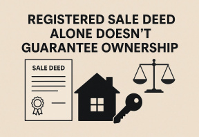 Registered Sale Deed Alone Doesn’t Guarantee Ownership — Supreme Court Rules