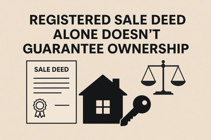 Registered Sale Deed Alone Doesn’t Guarantee Ownership — Supreme Court Rules