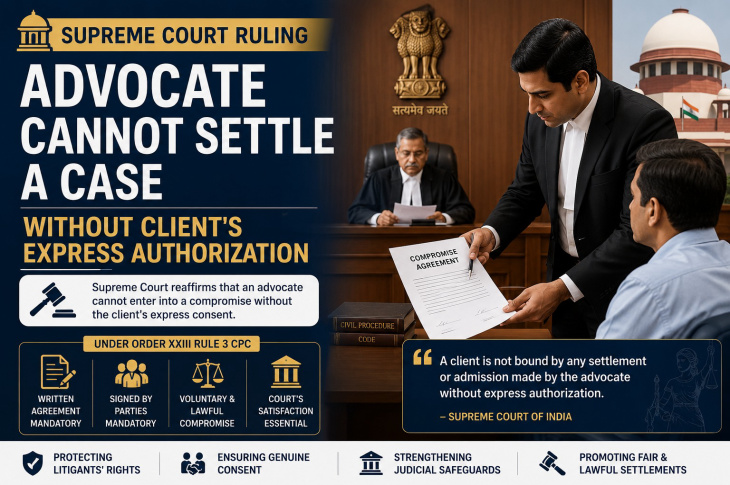 Supreme Court Clarifies: Lawyers Cannot Enter Into a Settlement Without the Client's Express Authorization