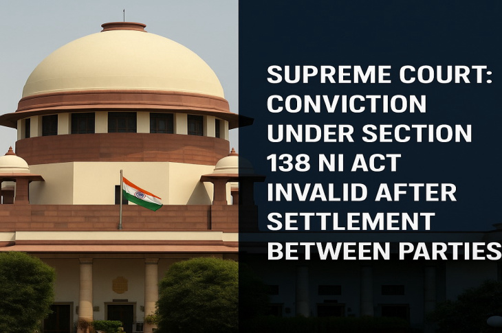 Supreme Court: Conviction Under Section 138 NI Act Invalid After Settlement Between Parties