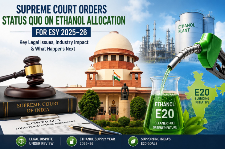 Supreme Court Directs Status Quo on Ethanol Allocation for ESY 2025–26: Understanding the Legal Dispute and Its Impact