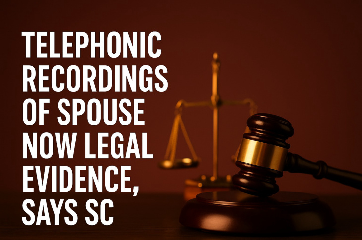 Telephonic Recordings of Spouse Now Legal Evidence, Says Supreme Court: A Detailed Analysis